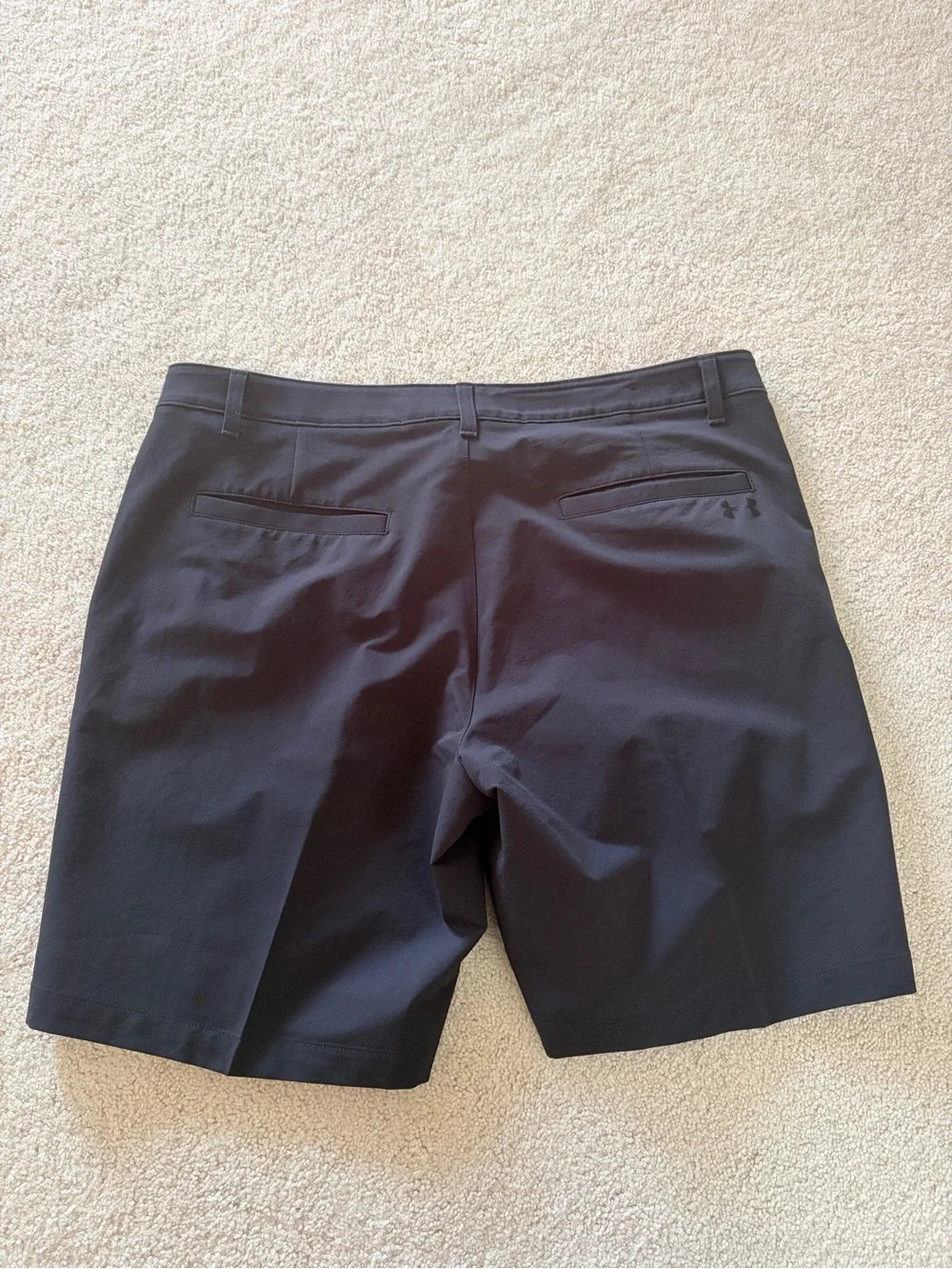 Under Armour Men's Black Flat Front Performance Shorts